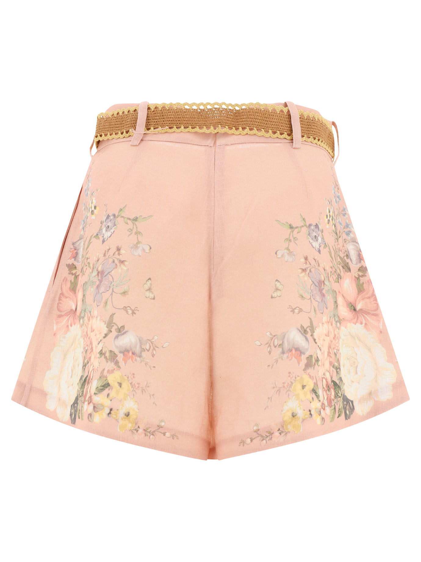 ZIMMERMANN Pink Waverly Tuck shorts